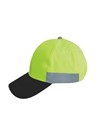 Hi Vis peaked cap with 3M reflective tape